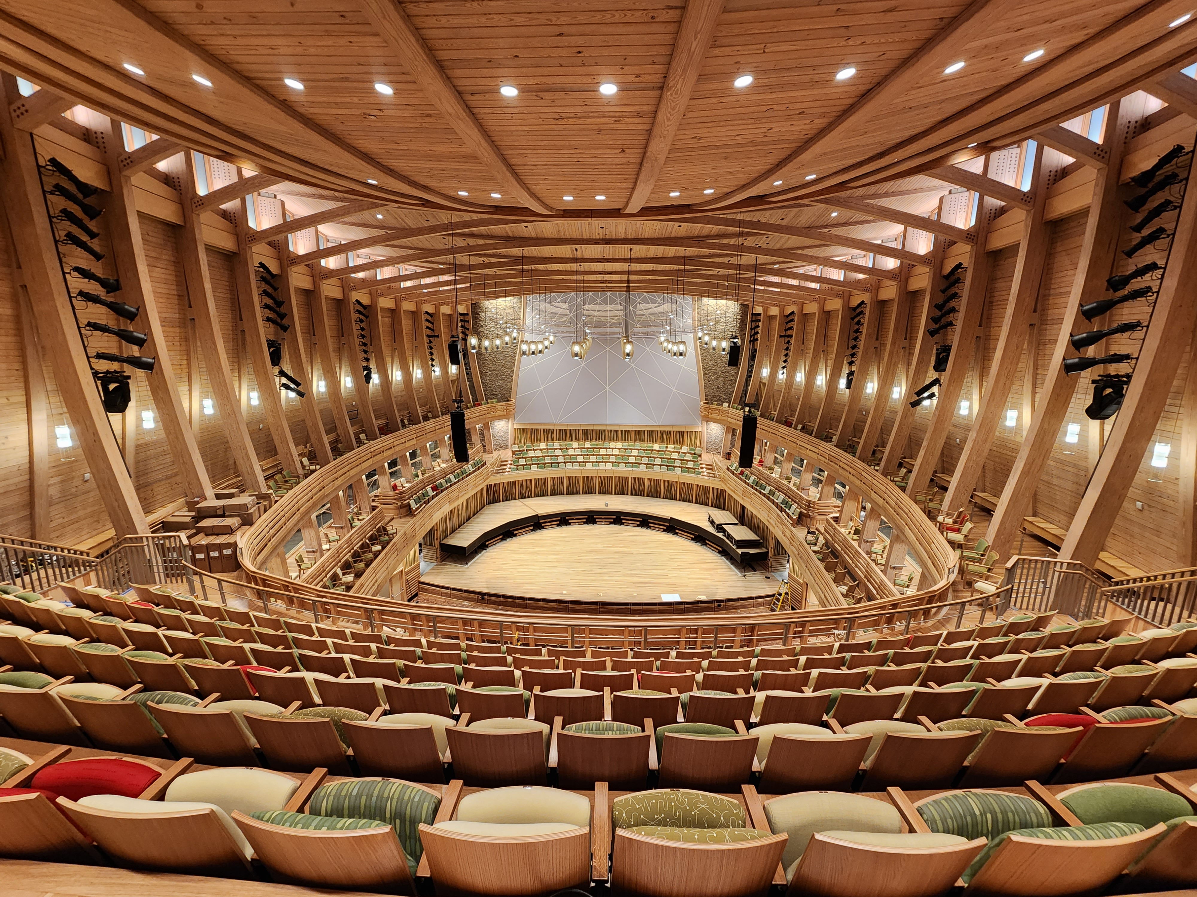Groton Hill Music School — interior woodwork view 11